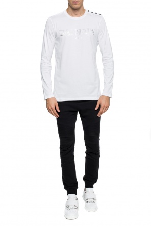 T-shirt with long sleeves, zdjęcie 2 T-shirt with long sleeves od Balmain